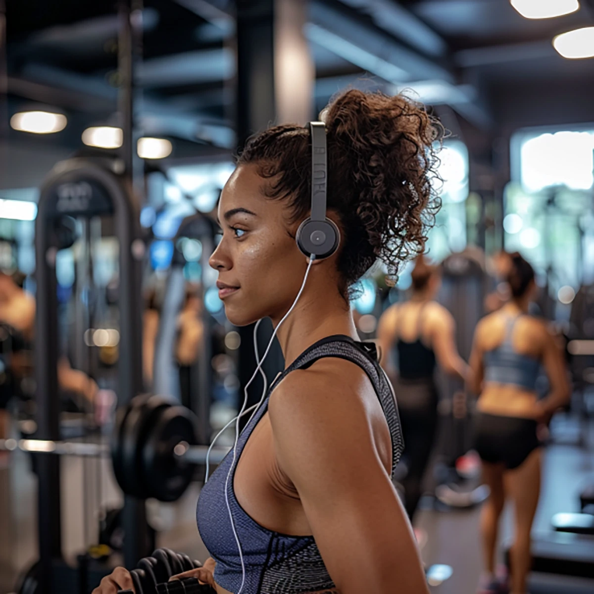 Musik im Fitnessstudio